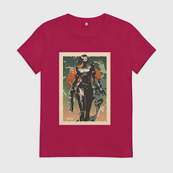 Футболка хлопковая женская Viper Valorant Art, цвет: маджента