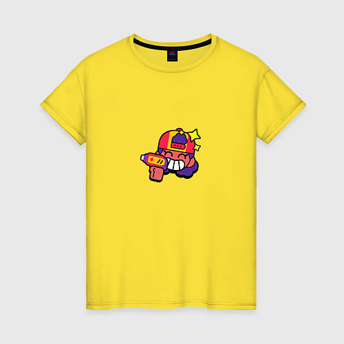 Женская футболка Особый значок на Мэг Пины Бравл Старс Brawl Stars / Желтый – фото 1