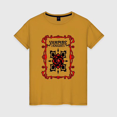 Женская футболка Рыцарь Вампир логотип / Горчичный – фото 1