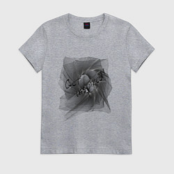 Футболка хлопковая женская Коллекция Get inspired! Абстракция 952-Gi, цвет: меланж