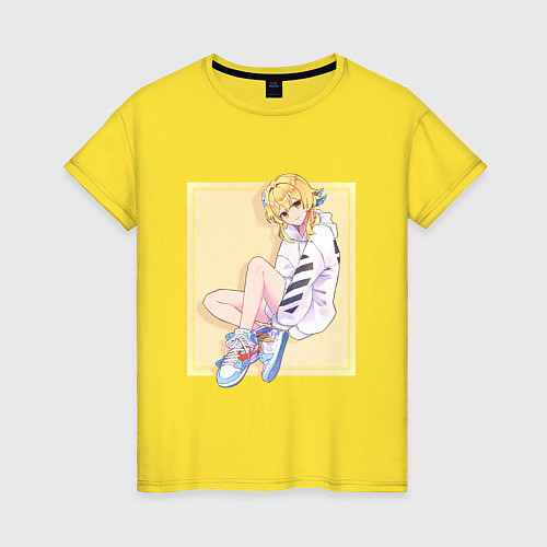 Женская футболка Современная Люмин / Желтый – фото 1