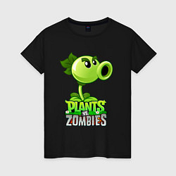 Женская футболка Plants vs Zombies Горохострел