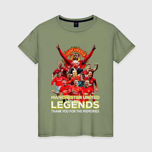 Женская футболка Легенды Манчестера Manchester United Legends / Авокадо – фото 1
