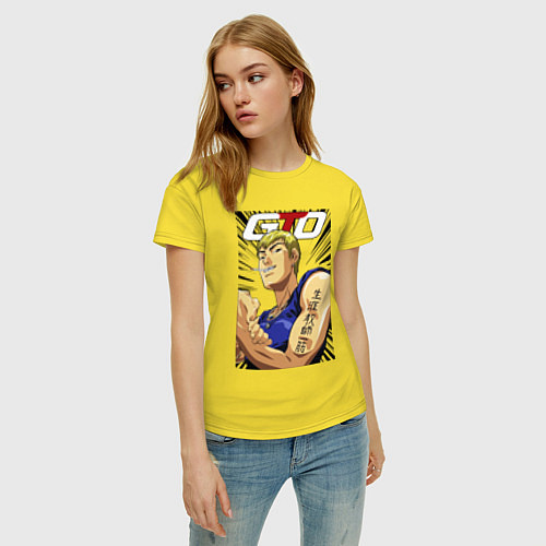 Женская футболка GTO Power / Желтый – фото 3