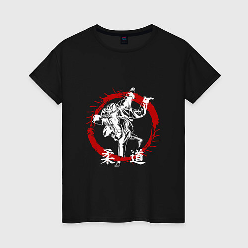Женская футболка Дзюдо - Стиль / Черный – фото 1