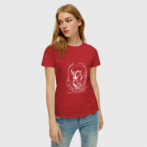 Женская футболка Злая русалка by knyaga / Красный – фото 3