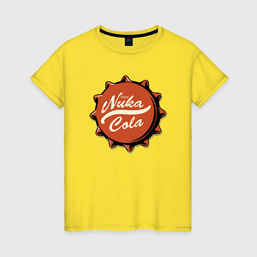 Женская футболка Fallout Nuka Cola Stopper / Желтый – фото 1