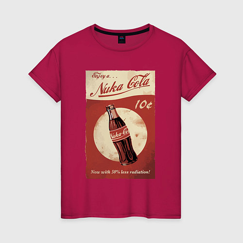 Женская футболка Fallout Nuka Cola Poster Pop art / Маджента – фото 1