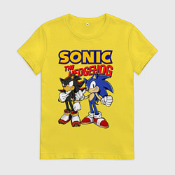 Женская футболка ЕЖ СОНИК SONIC THE HEDGEHOG