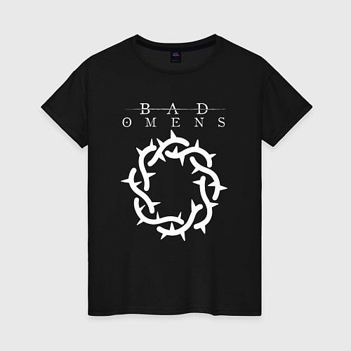 Женская футболка Bad Omens logo / Черный – фото 1