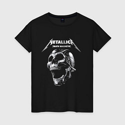 Футболка хлопковая женская Metallica Death Magnetic, цвет: черный