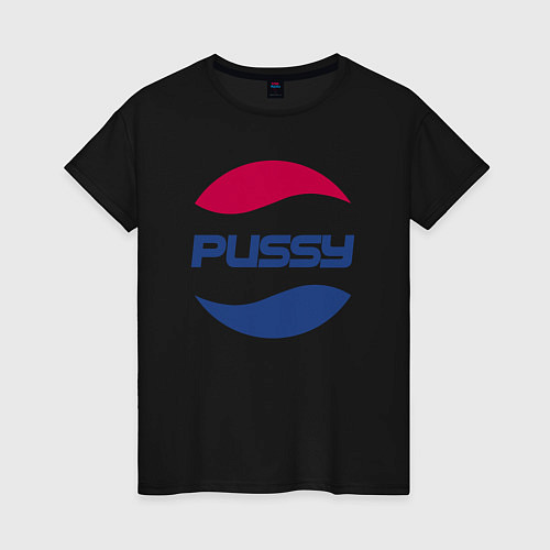 Женская футболка Pepsi Pussy / Черный – фото 1