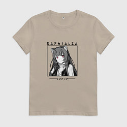 Футболка хлопковая женская Рафталия, The Rising of the Shield Hero, цвет: миндальный