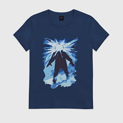 Футболка хлопковая женская Нечто 1982, цвет: тёмно-синий