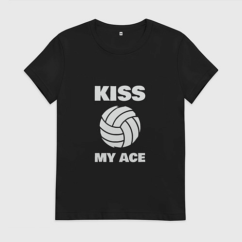 Женская футболка Kiss - My Ace / Черный – фото 1