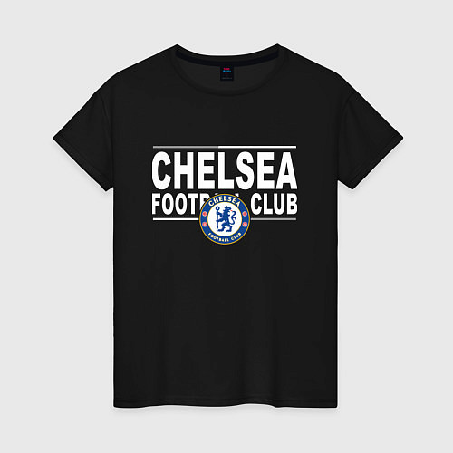 Женская футболка Chelsea Football Club Челси / Черный – фото 1