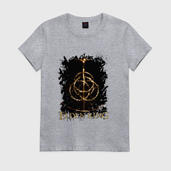 Футболка хлопковая женская ELDEN RING SYMBOL LOGO, цвет: меланж
