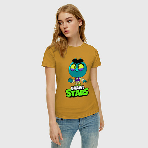 Женская футболка ЕВА Brawl stars EVE / Горчичный – фото 3