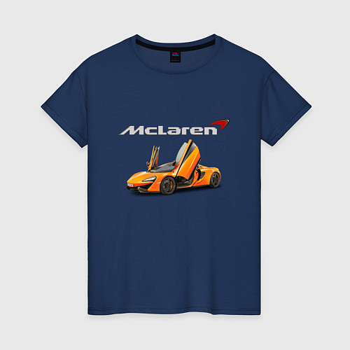 Женская футболка McLaren Motorsport / Тёмно-синий – фото 1