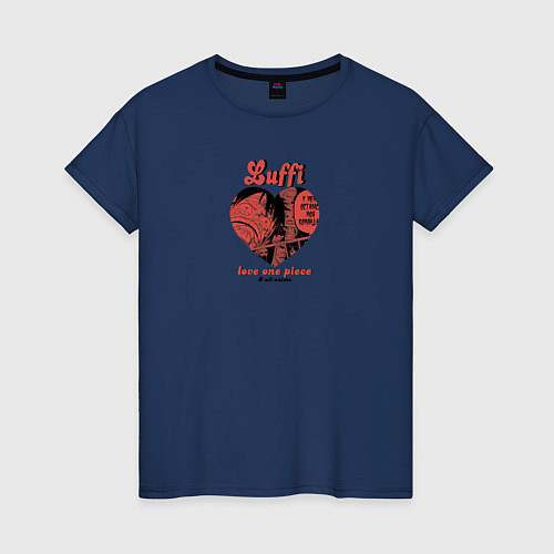Женская футболка Luffilove onepiece / Тёмно-синий – фото 1
