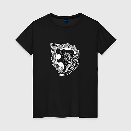 Женская футболка Bear RAGE / Черный – фото 1
