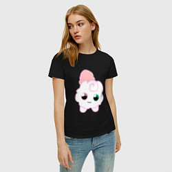 Футболка хлопковая женская Toca Kitchen котик, цвет: черный — фото 2
