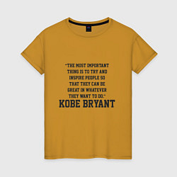 Женская футболка Kobe The Great