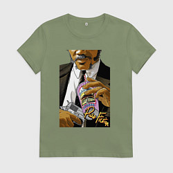 Футболка хлопковая женская Samuel, цвет: авокадо