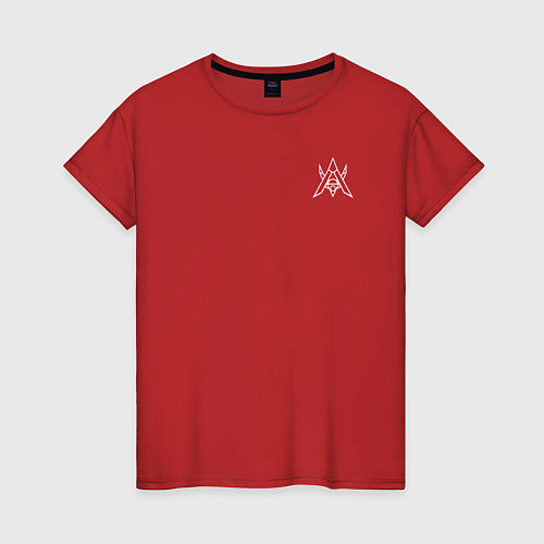 Женская футболка Alan Walker СПИНА / Красный – фото 1
