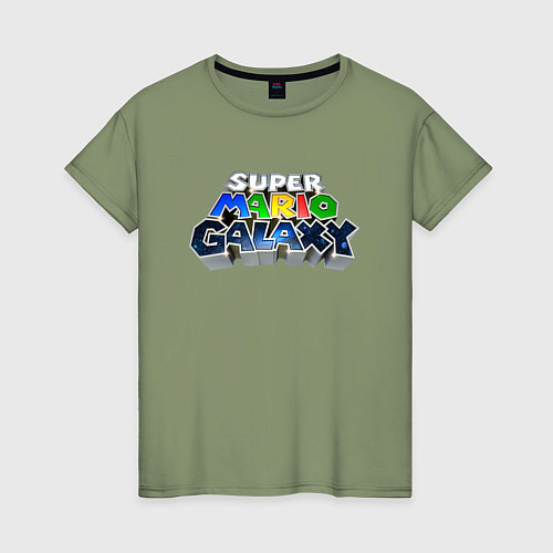 Женская футболка Super Mario Galaxy logo / Авокадо – фото 1
