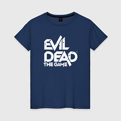 Футболка хлопковая женская Logo Evil Dead, цвет: тёмно-синий