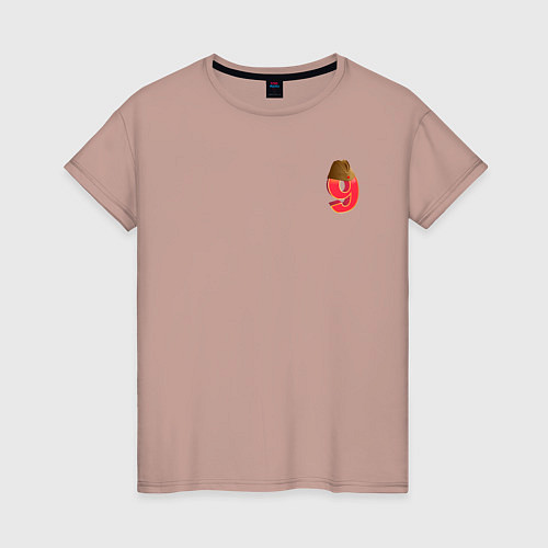 Женская футболка Пилотка / Пыльно-розовый – фото 1