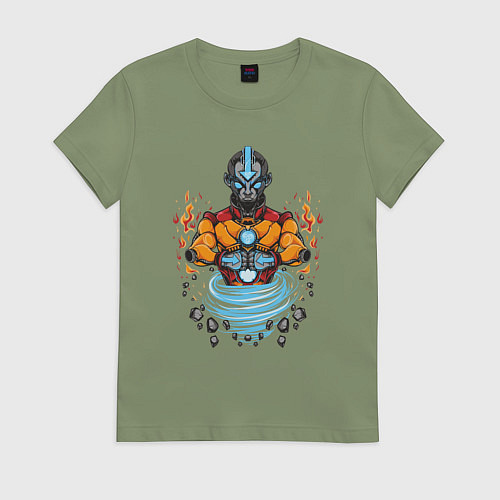 Женская футболка Легенда об Аанге -дух / Авокадо – фото 1