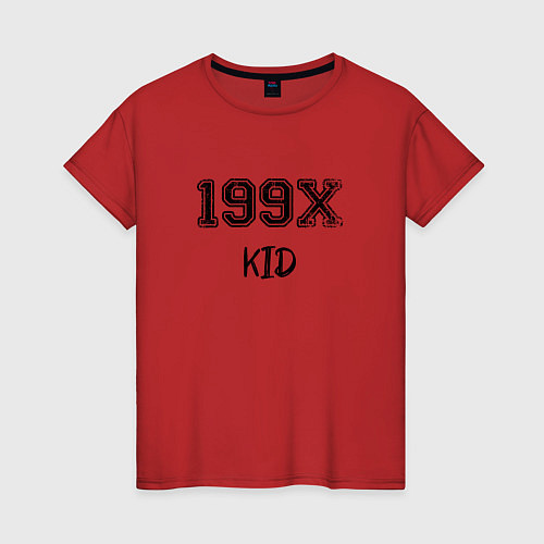 Женская футболка Дети 90-х / Красный – фото 1