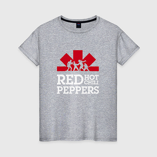 Женская футболка RHCP Logo Red Hot Chili Peppers Logo / Меланж – фото 1