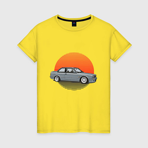 Женская футболка BMW Sun / Желтый – фото 1