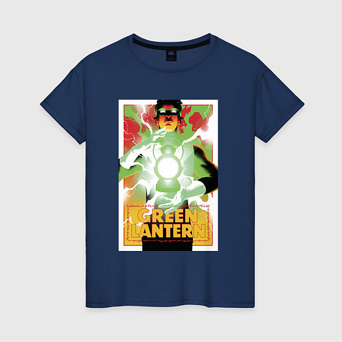 Женская футболка GREEN LANTERN Hal Jordan / Тёмно-синий – фото 1