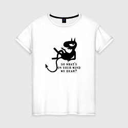 Футболка хлопковая женская Disenchantment matt groening, цвет: белый