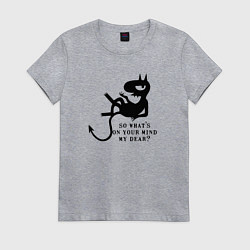 Футболка хлопковая женская Disenchantment matt groening, цвет: меланж