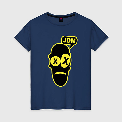 Женская футболка JDM Face Japan / Тёмно-синий – фото 1