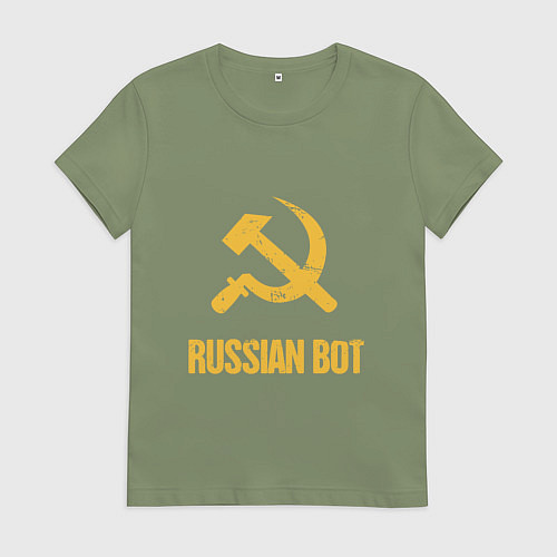 Женская футболка Atomic Heart: Russian Bot / Авокадо – фото 1