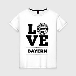 Футболка хлопковая женская Bayern Love Классика, цвет: белый