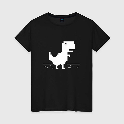 Женская футболка Chrome t-rex / Черный – фото 1
