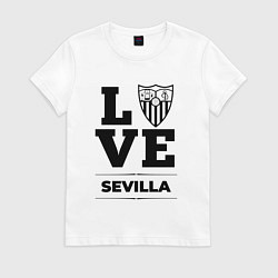 Футболка хлопковая женская Sevilla Love Классика, цвет: белый