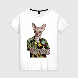 Женская футболка Наикрутейший котяра Hipster