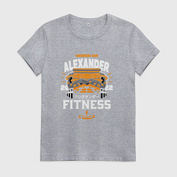 Футболка хлопковая женская АЛЕКСАНДР ЖЕЛЕЗНЫЙ КУЛАК ELDEN RING, цвет: меланж