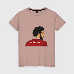 Футболка хлопковая женская M Salah, цвет: пыльно-розовый