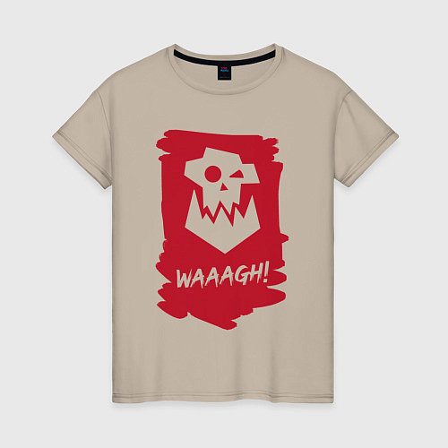Женская футболка Орочий Вааагх! Горка и Морка / Миндальный – фото 1
