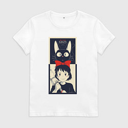 Футболка хлопковая женская Kiki Service, цвет: белый