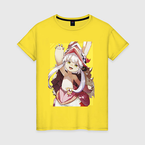 Женская футболка Nanachi made in abyss / Желтый – фото 1